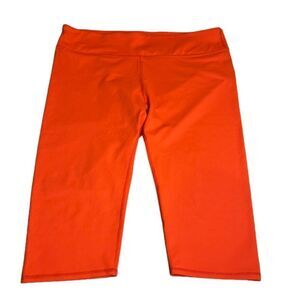 Fabletics Define Mid-Rise Crop Legging Stretch Comfort Orange Women's Size XXL